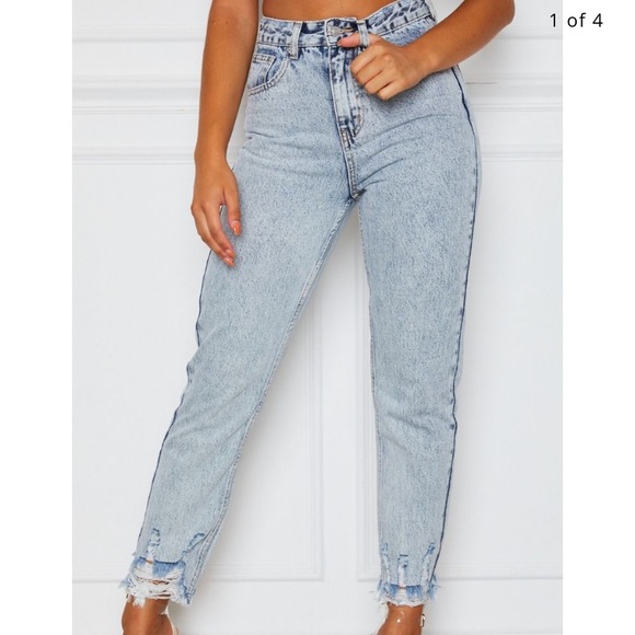 WHITEFX BOYFRIEND JEANS - Picture 1 of 2